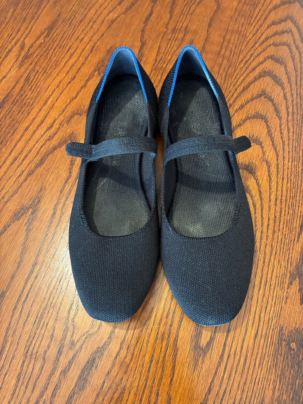 Rothy’s Square Toe Mary Janes Flats Black Women's Size 8
